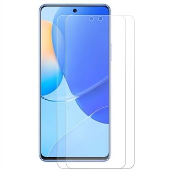 HAT PRINCE 2Pcs/Pack for Huawei nova 9 SE Bubble-free Full Glue HD 2.5D Arc Edge 0.26mm 9H Tempered Glass Film Screen Protector