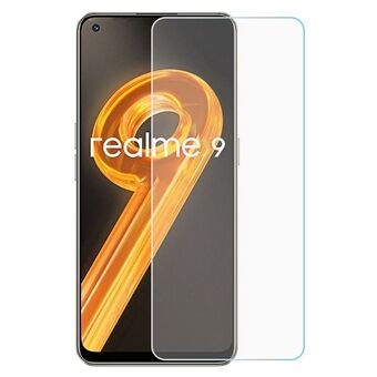 Ultra Clear Screen Protector for Realme 9 Scratch Resistant 0.3mm Arc Edges Tempered Glass Film Front Screen Cover