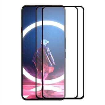 HAT PRINCE 2Pcs/Pack HD Screen Film for ZTE nubia Red Magic 7 Pro, Anti-dust 0.26mm 2.5D Arc Edge Sensitive Full Covering 9H Full Glue Tempered Glass Screen Protector