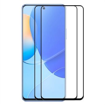 HAT PRINCE 2Pcs/Pack Full Coverage Screen Film for Huawei nova 9 SE, HD Anti-explosion 0.26mm 2.5D Arc Edge 9H Full Glue Tempered Glass Screen Protector