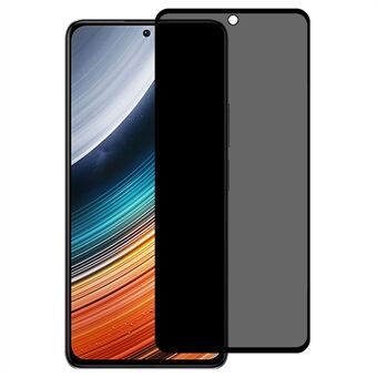 Anti-spy Tempered Glass Film for Xiaomi Redmi K40S, Silk Printing Full Cover Full Glue Anti-Peep Privacy Screen Protector