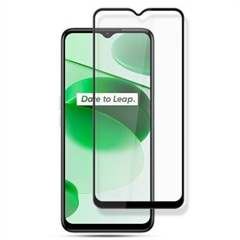 MOCOLO For Realme C35 Tempered Glass Film Anti-explosion Secondary Strengthening Full Glue Full Screen Protector - Black