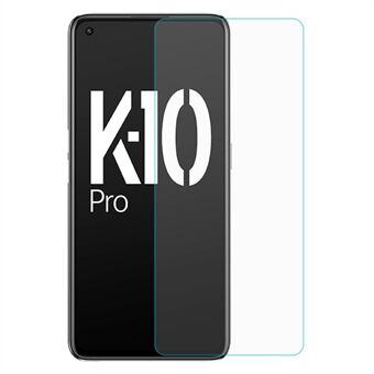 Ultra-slim Screen Protector for Oppo K10 Pro 5G, Strong Hardness Anti-scratch 0.3mm Arc Edges HD Clear Tempered Glass Screen Film