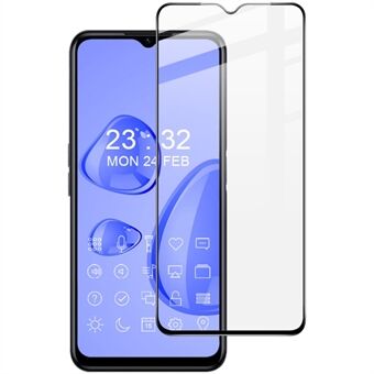 IMAK Pro+ Series Full Cover Screen Protector for Realme C35, HD Clear 9H Hardness Anti-Scratch Tempered Glass Full Glue Protective Film