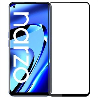 PINWUYO JK Tempered Glass Film Series-2 for Realme Narzo 50 Pro 5G HD Tempered Glass Film Full Glue No Bubble Full Screen Explosion-proof Protector