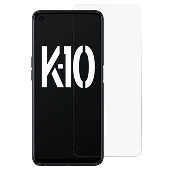 For Oppo K10 5G 2.5D Arc Edges Wear-resistant Anti-stains High Aluminum-silicon Glass 9H Screen Protector Film