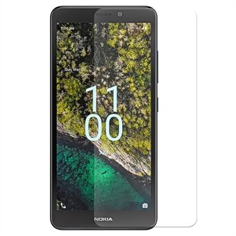 0.3mm Arc Edge Tempered Glass Film for Nokia C100 4G, HD Clear Anti-explosion Screen Protector