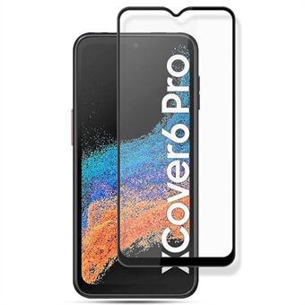 MOCOLO For Samsung Galaxy Xcover6 Pro 5G Tempered Glass Film Secondary Strengthening Full Glue Silk Printing Full Screen Protector - Black