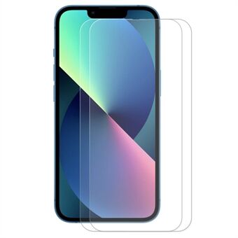 ENKAY HAT PRINCE 2Pcs / Pack for iPhone 14 Max 6.7 inch 9H Hardness Tempered Glass Film Full Glue Explosion-proof 2.5D Arc Edge 0.26mm Screen Protector