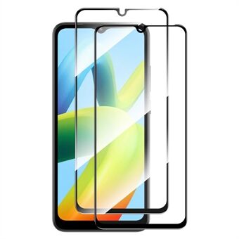 ENKAY HAT PRINCE 2Pcs / Set For Xiaomi Redmi A1 4G / Redmi A1+ 4G Full Glue Ultra Clear Full Screen Protector High Aluminium-silicon Glass 0.26mm 9H 2.5D Arc Edge Screen Film