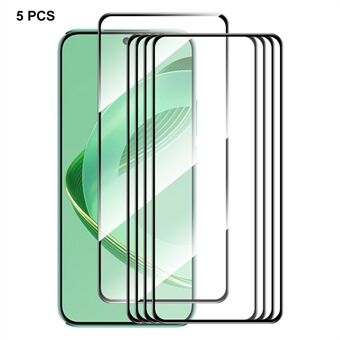 ENKAY HAT PRINCE 5Pcs for Huawei nova 11 Silk Printing 2.5D 9H Screen Protector High Aluminium-silicon Glass 0.26mm Screen Guard