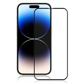 MOCOLO For iPhone 15 Pro Black Edge Full Glue Film Shatter-proof 3D Curved Tempered Glass Screen Protector