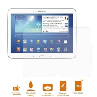 0.3mm Tempered Glass Screen Protector for Samsung Galaxy Tab 3 10.1 P5200 P5210 (Arc Edge)