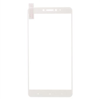 For Xiaomi Mi Max 2 Silk Printing Full Size Tempered Glass Screen Protector Film (Arc Edge)