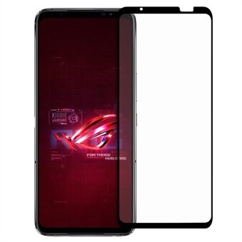 AGC Tempered Glass Film for Asus ROG Phone 6 5G, Full Glue Full Cover Shatter-proof Black Edge Screen Protector