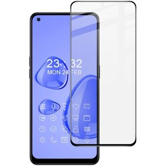 IMAK Pro+ Series for Oppo Reno8 Lite 5G Full Coverage Anti-bubble Clear Dustproof Full Glue Tempered Glass Phone Screen Protector