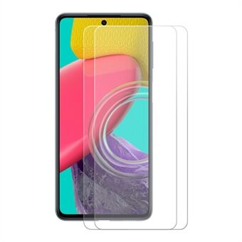 ENKAY HAT PRINCE 2Pcs / Pack for Samsung Galaxy M53 5G Sensitive Touch 0.26mm Tempered Glass Film HD Anti-fingerprint Explosion-proof Full Glue 2.5D Arc Edge 9H Screen Protector