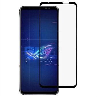 RURIHAI for Asus ROG Phone 6 5G Aluminum-silicon Glass Film, Secondary Hardening Full Glue 2.5D Full Screen HD 9H Wear-resistant Screen Protector