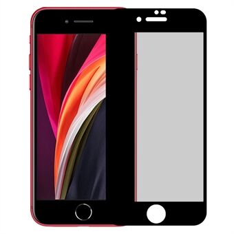 For iPhone SE (2022) / (2020) / 7 / 8 4.7 inch Anti-spy Full Screen Protector Full Glue Silk Printing High Aluminium-silicon Glass Film