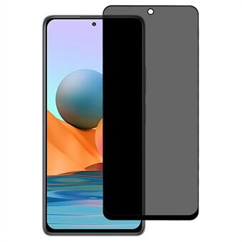 For Xiaomi Redmi Note 10 Pro 4G (Global) / (India) Full Glue Screen Protector Silk Printing Anti-peep Full Cover High Aluminium-silicon Glass Film