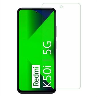 Tempered Glass Screen Protector for Xiaomi Redmi K50i 5G, 0.3mm Arc Edge Ultra Clear Shatter-proof Screen Film