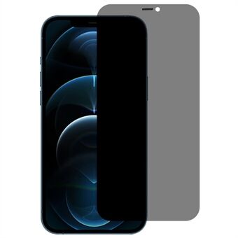 For iPhone 12 / 12 Pro 6.1 inch Anti-peep Screen Protector Dust-proof Design High Aluminum-silicon Glass Full Cover Full Glue Film with Installation Kit