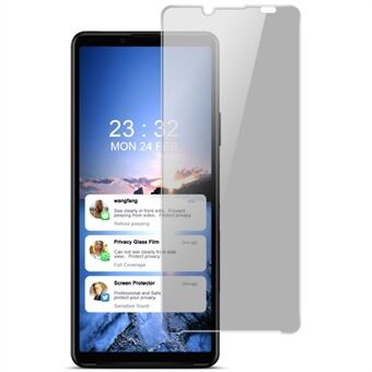 IMAK For Sony Xperia 10 IV 5G Anti-peep Clear AGC Tempered Glass Full Coverage Dustproof Screen Protector