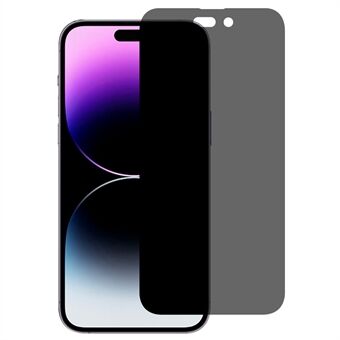 For iPhone 14 Pro Max Anti-peep Privacy Screen Protector 0.3mm Arc Edges HD Anti-scratch Full Coverage Tempered Glass Film