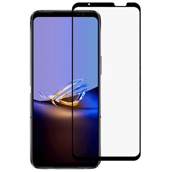 RURIHAI for Asus ROG Phone 6D Ultimate 5G Full Glue Full Screen Protector 2.5D 0.26mm Shatter-proof High Aluminum-silicon Glass Secondary Hardening Film