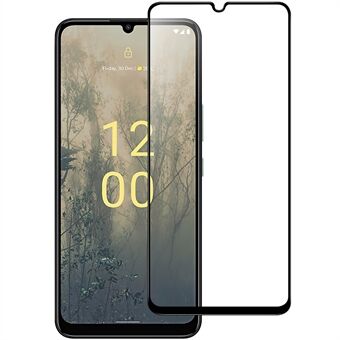 AGC Glass Full Screen Protector for Nokia C31 4G, Full Glue Black Edge Bursting Resistant HD Clear Tempered Glass Film