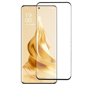 For Oppo Reno9 Pro+ 5G Tempered Glass Film, Complete Covering Side Glue HD 3D Curved Screen Protector