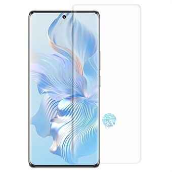 RURIHAI For Honor 80 5G / Xiaomi Mix 4 3D Curved UV Liquid Tempered Glass Screen Protector Full Glue Film Support Fingerprint Unlock