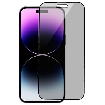 RURIHAI For iPhone 14 Pro AG Matte Anti-fingerprint High Aluminum-silicone Glass Full Screen Protector Anti-spy Protective Film