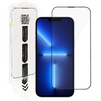 RURIHAI For iPhone 13 / 13 Pro / 14 Phone Screen Protector High Aluminium-silicon Glass Anti-static Full Glue HD Clear Film