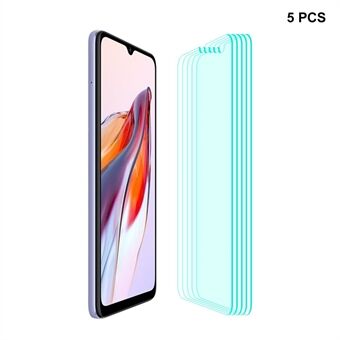 ENKAY HAT PRINCE 5Pcs Screen Film For Xiaomi Poco C55 4G / Redmi 12C 4G High Aluminium-silicon Glass 2.5D Arc Screen Protector