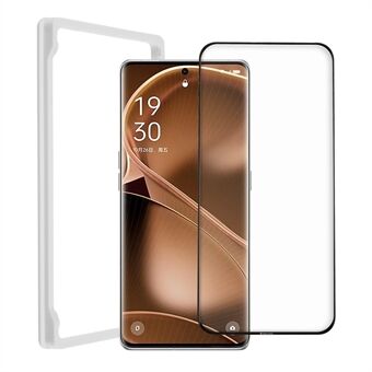 For Oppo Find X6 Pro 3D Curved Tempered Glass Phone Full Screen Protector Full Glue Film with Installation Frame