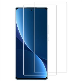 RURIHAI 2Pcs / Set For Xiaomi 13 Pro 5G / 12 Pro 5G / 12S Pro 5G / 12 Pro (Dimensity) 5G Tempered Glass Flim 3D Curved UV Screen Protector (Fingerprint Unlock)