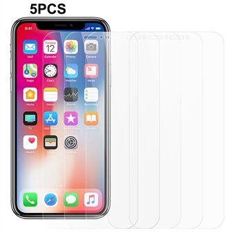 5Pcs / Pack for iPhone X / XS 5.8 inch Screen Protector 0.3mm 2.5D Tempered Glass Scratch Resistant Protective Film