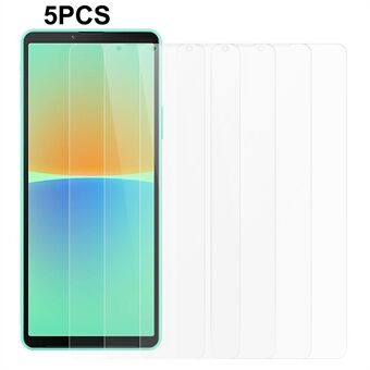 5Pcs / Pack Screen Protector for Sony Xperia 10 IV 5G , 9H Hardness 0.3mm 2.5D Tempered Glass Protective Film