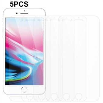 5Pcs / Set for iPhone 7 / 8 / SE (2020) / SE (2022) 2.5D Tempered Glass Film 0.3mm HD Clear Phone Screen Protector