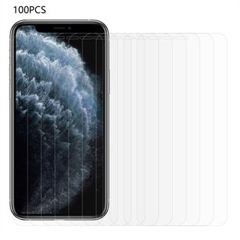 100Pcs For iPhone 11 Pro 5.8 inch Anti-explosion Screen Film Ultra Clear Arc Edge Tempered Glass Screen Protector