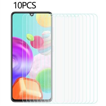 10Pcs / Set 0.3mm Screen Film for Samsung Galaxy A41 (Global Version) HD 2.5D Arc Edge Tempered Glass Screen Protector