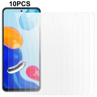 10Pcs / Set For Xiaomi Redmi Note 11 4G (Qualcomm) / Note 11S 4G Screen Protector Tempered Glass 0.3mm 2.5D HD Clear Film