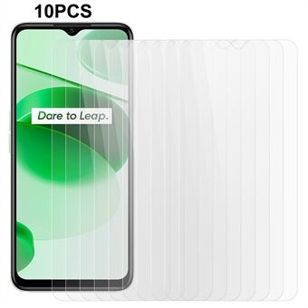 10Pcs / Set Phone Screen Protector for Realme C35 4G , 0.3mm 2.5D Explosion-proof Tempered Glass Film