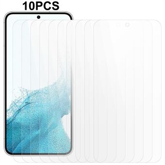 10Pcs / Set For Samsung Galaxy S22 5G / S23 Screen Protector 2.5D 0.3mm Phone Tempered Glass Film