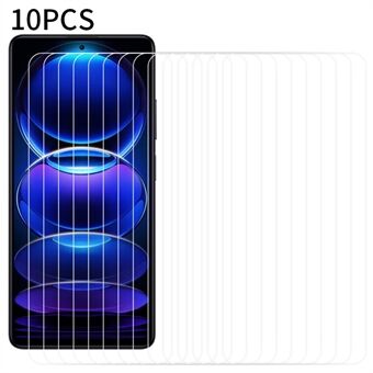 RURIHAI 10Pcs For Xiaomi Poco X5 Pro 5G / Redmi Note 12 Pro Speed 5G / Redmi Note 12 Pro 5G , 0.18mm 2.5D HD Screen Protector