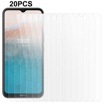 20Pcs / Set For Nokia C21 Plus 4G Tempered Glass Screen Protector 0.3mm 2.5D Arc Edge Anti-scratch Screen Film