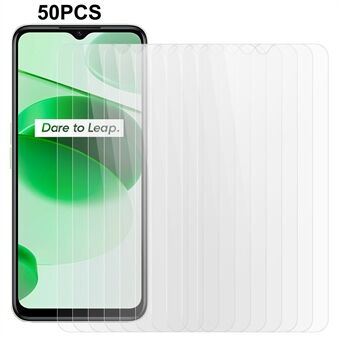 50Pcs / Set For Realme C35 4G 2.5D 0.3mm Tempered Glass Shatter-proof HD Clear Screen Protector