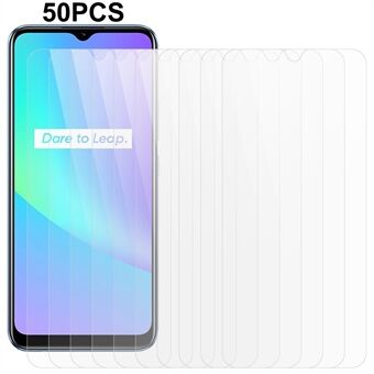 50Pcs / Set For Realme C25 2.5D Arc Edge Anti-scratch Screen Protector 0.3mm HD Tempered Glass Film