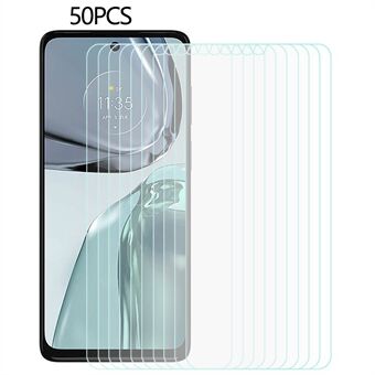 50Pcs / Set For Motorola Moto G62 5G HD Clear 0.3mm Screen Protective Film 2.5D Tempered Glass Screen Protector